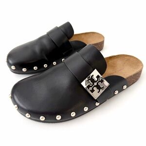 TORY BURCH | Mellow Studded Mule Black Leather Clogs 7.5